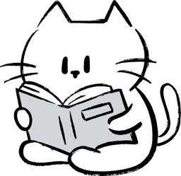 Cat reading